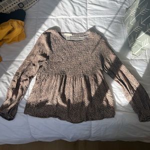 Urban Romantics Cheetah Long Sleeve Top